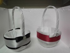 BRIDAL FLOWER GIRL BASKETS SET OF 2