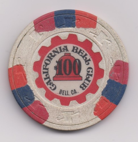 $100 California Bell Club Chip