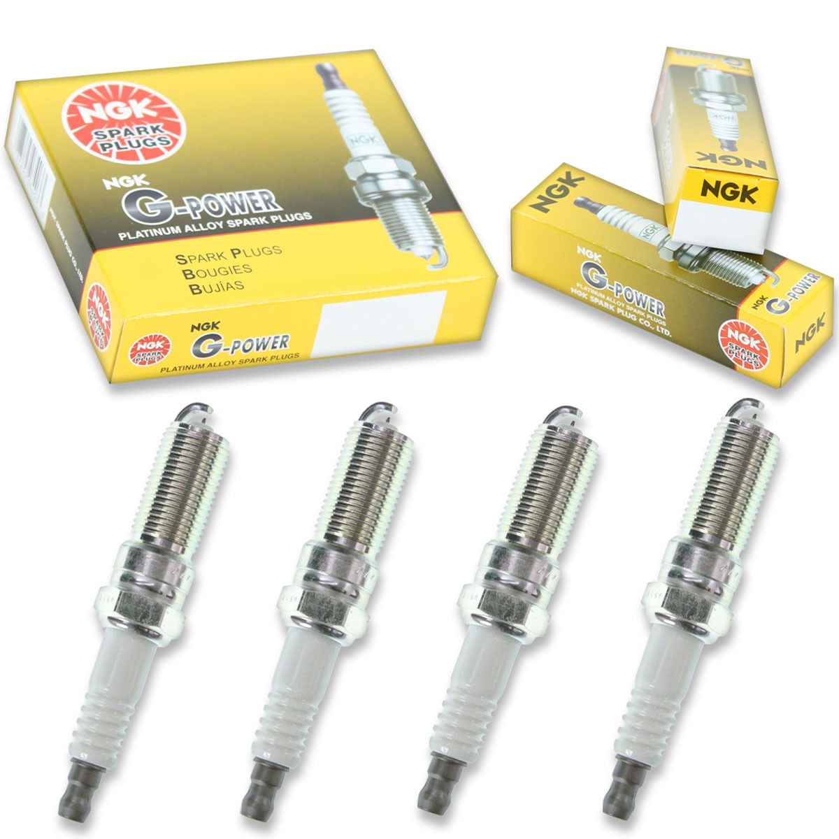 4 pcs NGK G-Power Spark Plugs for 2006-2009 Pontiac Solstice 2.0L 2.4L  2.4L bj