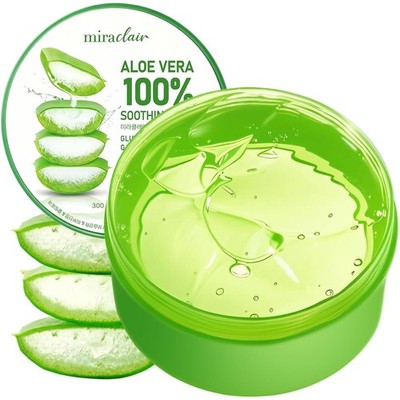 Aloe Vera Gel for Face, Skin, Hair & Sunburn Relief, Aloe Vera for Burns