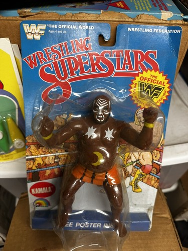 LJN WWF Wrestling Superstars Kamala MOC Series 4 1...