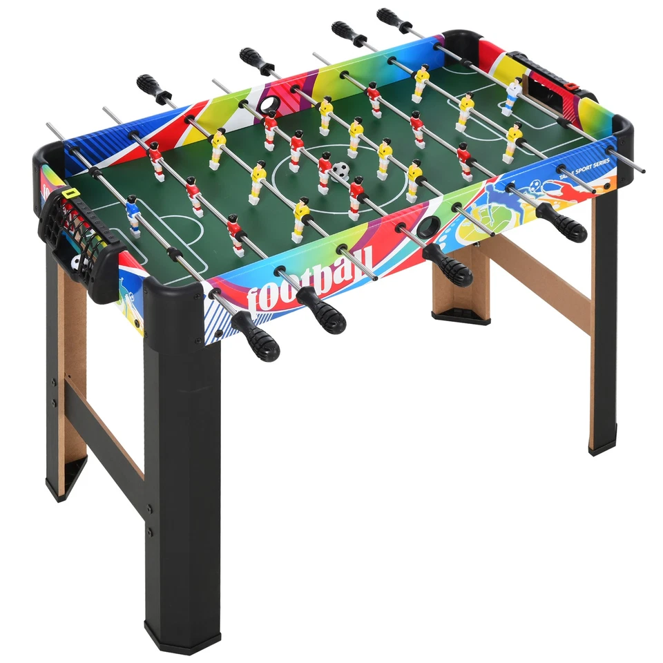 HOMCOM Biliardino Calcio Balilla con 2 Tabelloni Segnapunti 86.5x43.5x63 cm