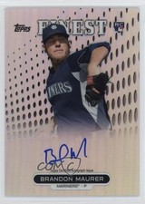 2013 Topps Finest Rookie Refractor Brandon Maurer #RA-BM Auto n1u