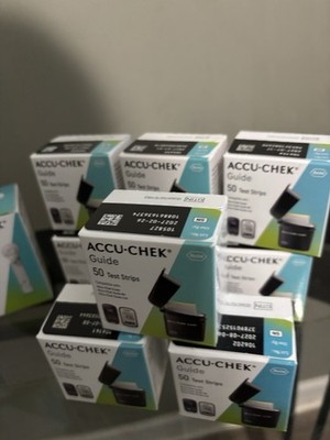 Accu Chek Guide Diabetic Test Strips, 450 Count, 9 Boxes of 50