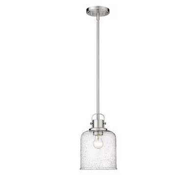 Z-Lite 340P8-BN Kinsley 1 Light 8 inch Brushed Nickel Pendant Ceiling Light
