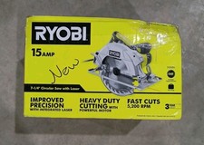 RYOBI 15 Amp Corded 7-1/4"in Circular Saw w/ Laser Alignment System & Edge Guide