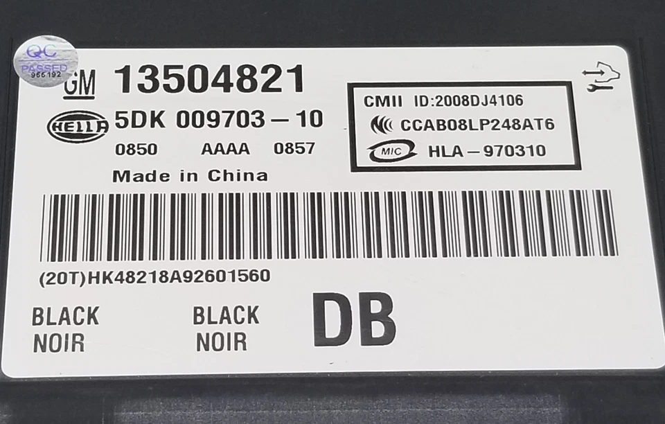 Nuevo módulo de control de carrocería OEM Chevrolet Cadillac 13504821 garantía de 1 año Foto 3 de 4