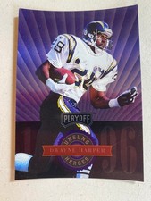 Dwayne Harper 1996 Playoff Absolute Unsung Heros Purple Insert Rare Chargers