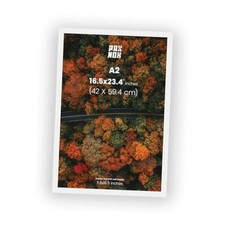 WHITE A2 Frame Display with Mat for Posters and Pictures 16.5 x 23.4 inches -