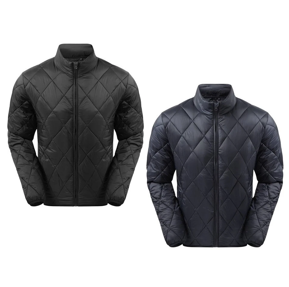 Diamond Pane Padded Jacket, Herren Winter Stepp Jacke, Wattierte Outdoor Jacke