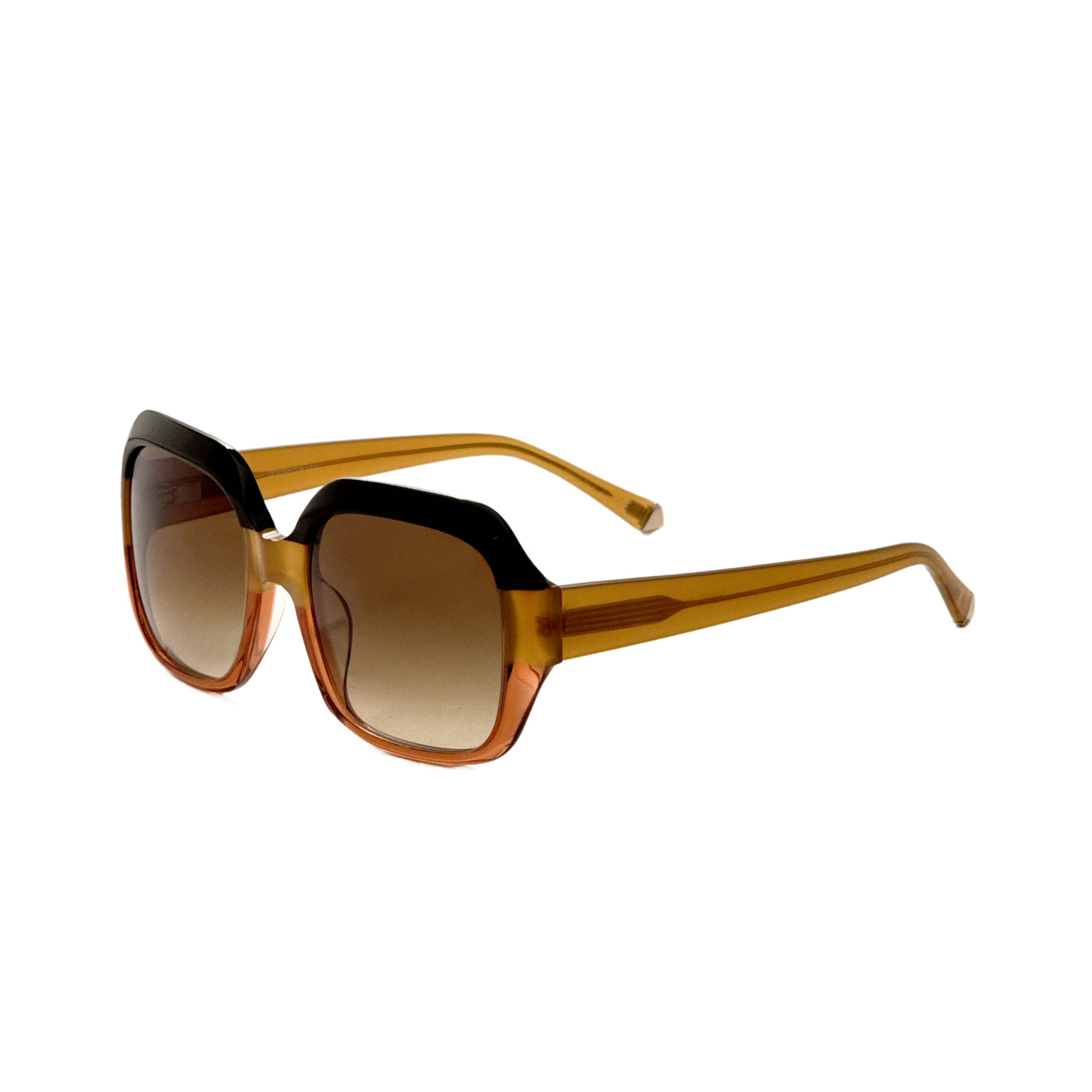 Kate Young Avery Women's 54mm Khaki Black Sunglasses K574-KHA-54