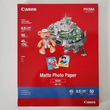 Canon 7981A004 Photo Paper Plus, Matte, 8-1/2 x 11 (Pack of 50 Sheets)