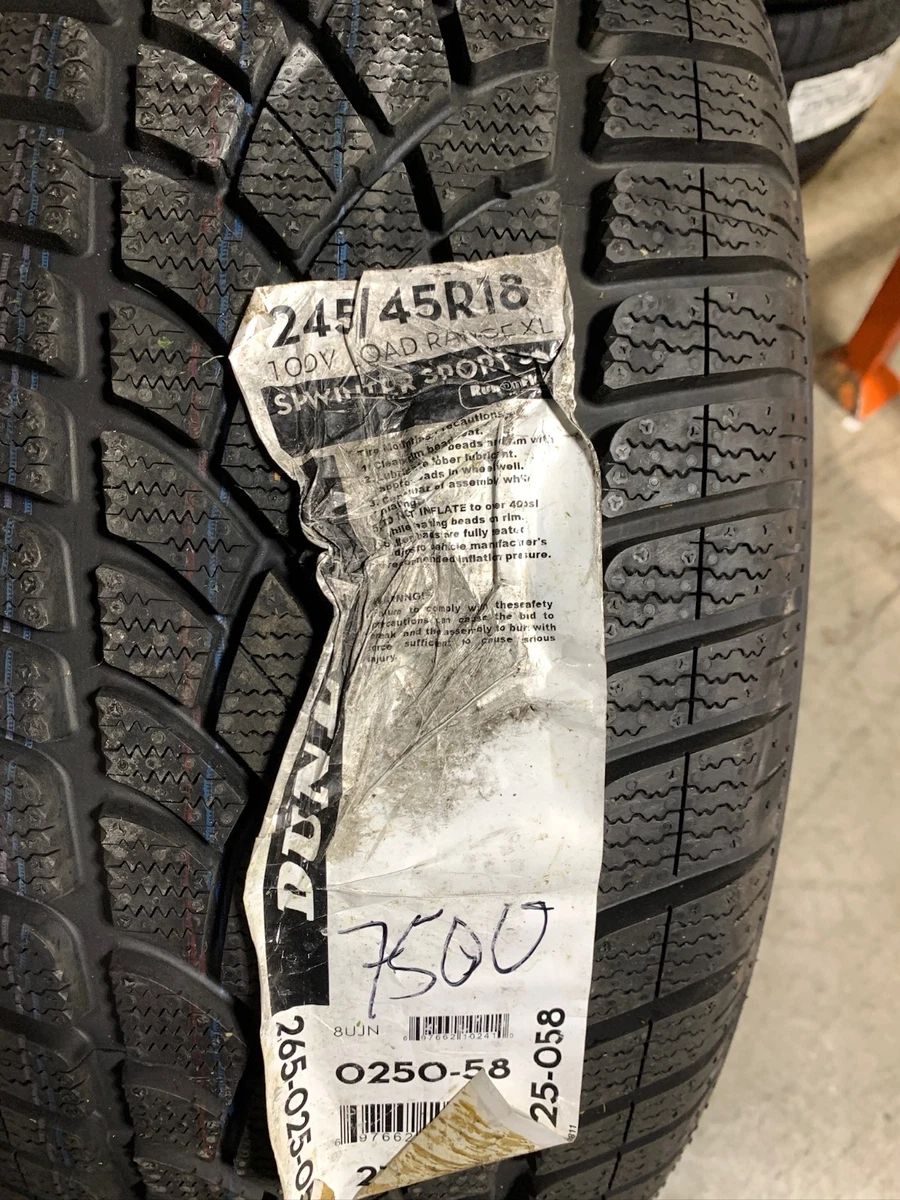 Dunlop 245/45/18 Winter Tires for sale | eBay