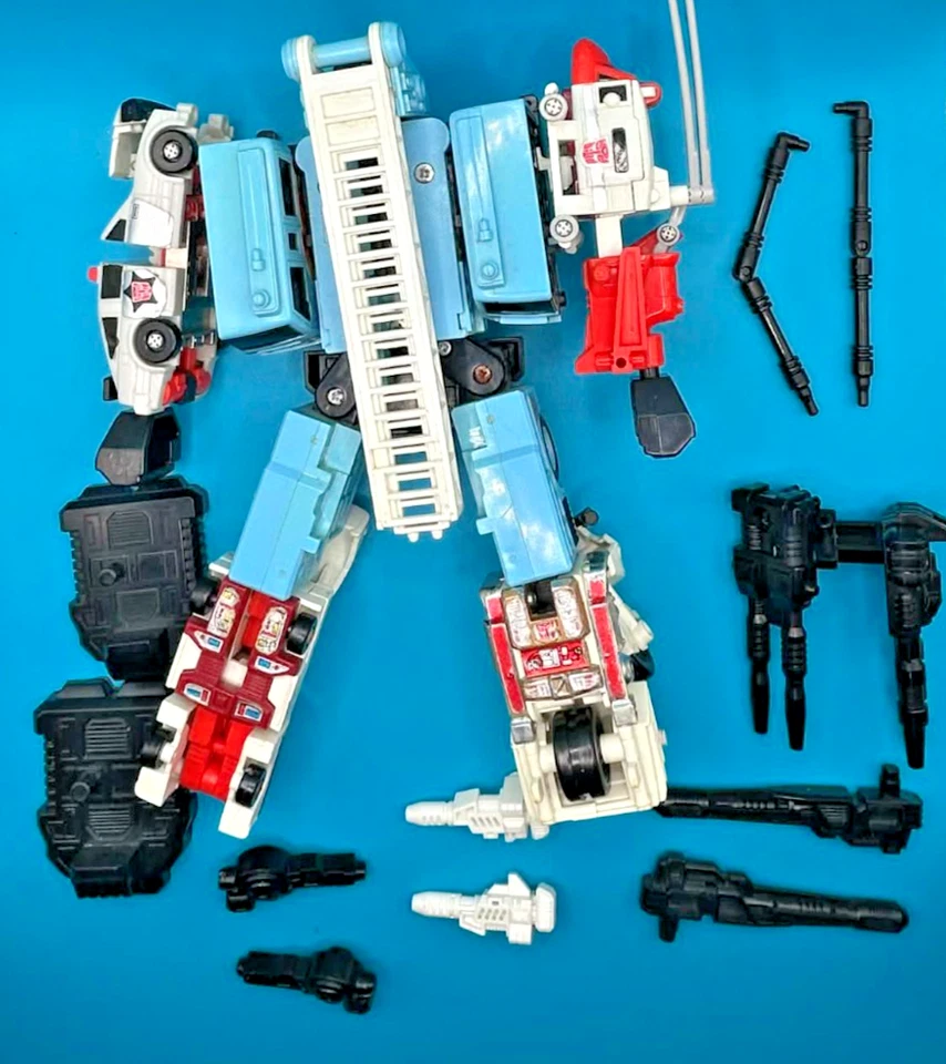 G1 Transformers vintage original Autobot DEFENSOR PROTECTOBOTS 100% cmplte metal - Image 2 of 4