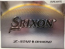 Srixon Z Star Diamond Tour 2025 Golf Balls 3 Piece Urethane Spin Skin WHITE NIB