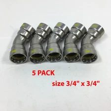 Lot of 5 NIBCO BenchPress 3/4" x 3/4" G PCH206 45° Elbow (2042900HPC)