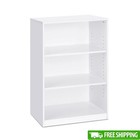 3 Tier Adjustable Shelf Bookcase Home Office Storage Easy Assembly Unit New