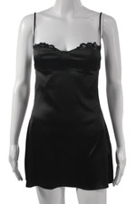 Superdown Womens Black Sweetheart Mini Dress Sleeveless Zip Size XS