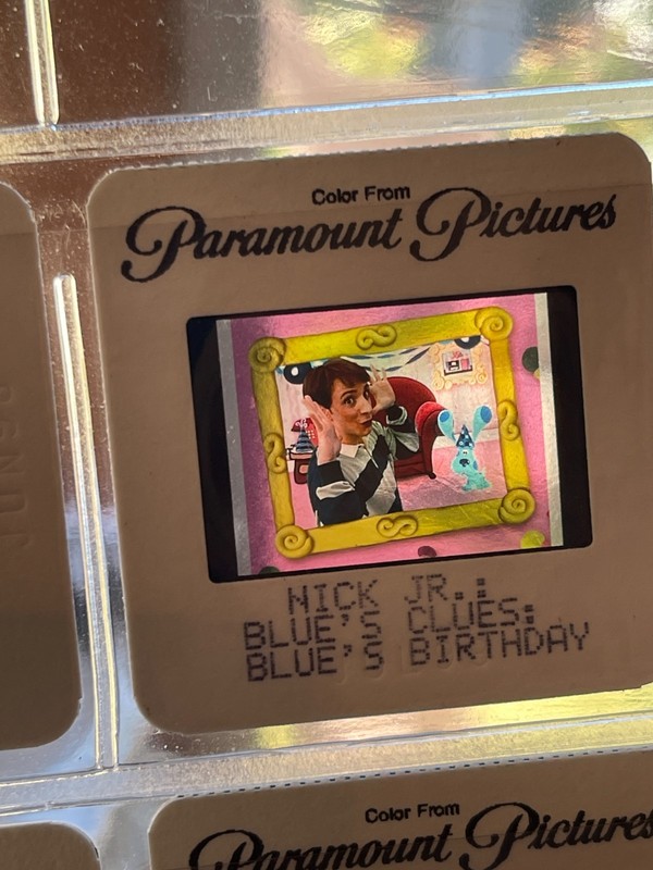 8 1990's Cartoon Press Slides 35mm Blues Clues, & Others