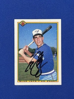キャプテンアメリカ　ソー　サインカード Eddie Zosky 1990 Bowman #523 Toronto Blue Jays Signed Autograph