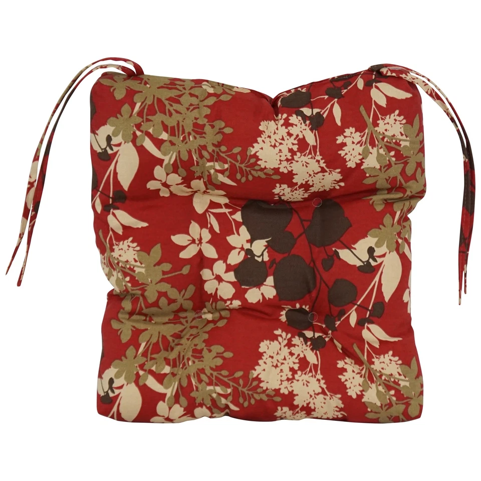 16-inch Square Tufted Indoor/Outdoor Chair Cushions (Set of - Image 3 of 4