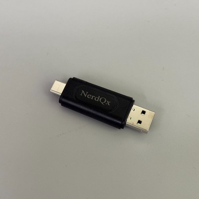 NerdQX Computer Card Adapter, Dual Slot USB C to Micro SD Memory Card Adapter