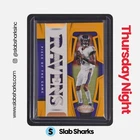 2025 PANINI CERTIFIED #POG-LJN LAMAR JACKSON PIECE OF THE GAME GOLD 1/10 JERSEY