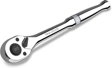 3/8-Inch Drive Ratchet, 90-Tooth Quick-Release Ratchet Wrench, Reversible