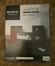 Sony CMT-SBT100B Micro Hi-Fi System Bluetooth DAB+ FM CD USB + Remote-Excellent