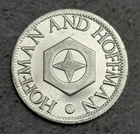 Vintage 1980 Hoffman and Hoffman One Dot Hexagon Logo 1 oz 999 Fine Silver Round
