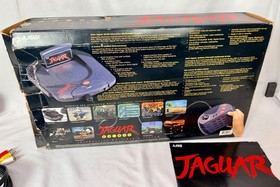 Atari Jaguar System Console Bundle w/ Cybermorph Game COMPLETE IN BOX Tested CIB