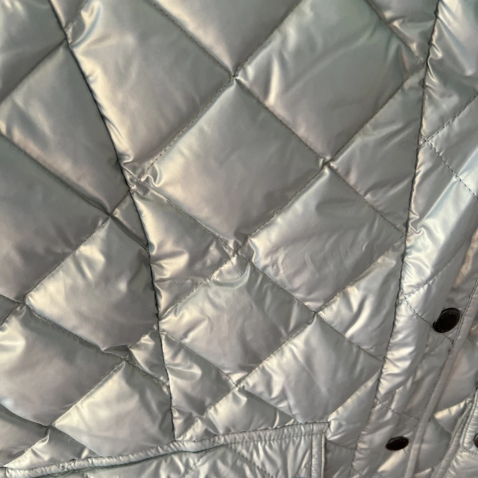 Talbots Genuine Quilted Down Lightweight Shiny Vest Pastel Green NWTs - Image 2 of 4