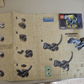 LEGO Dinosaurs: Baby Iguanodon (7001) & Baby Ankylosaurus (7000) pre-owned no bo