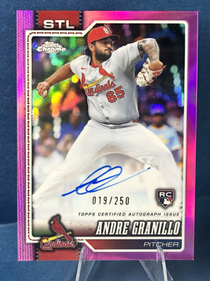 Topps Chrome Andre Granillo St. Louis Cardinals RAA-GR RC Auto 019/250