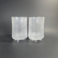 Ultima Thule by Iittala Tapio Wirkkla Highball Glasses 5" Clear Melting Ice