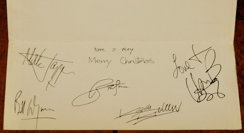THE ROLLING STONES FAN CLUB OFFICIAL CHRISTMAS CARD 1966 EXCELLENT CONDITION - Imagen 3 de 4