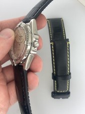 Breitling 38mm A10050 Wings Automatic WindRider Date Chronomat Rubber Leather 13