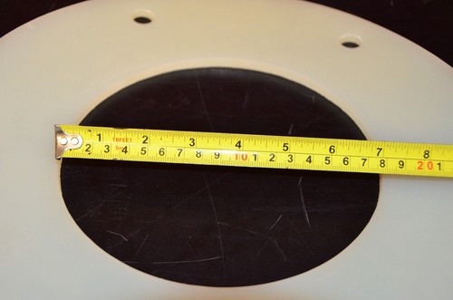 13.25" OD 6 Hole Flange Gasket - 1/4" Thick - 6 Hole -11.25" Bolt Center - 7" ID - Picture 4 of 11