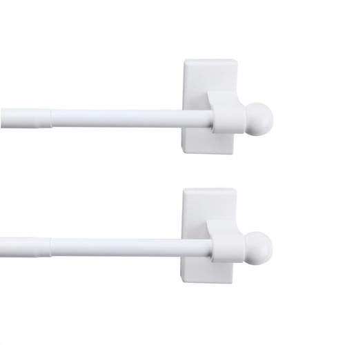 Magnetic Curtain Rod, 28 - 48 inch long - Set of 2 - Afbeelding 3 van 6