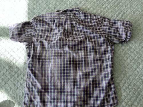 Men’s RALPH LAUREN long sleeve Button Up SHIRT Purple/Pink PLAID size XL - Picture 6 of 6