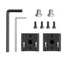 2 Pack Cold Shoe Mounts with 1/4'' Thread Hot Shoe Adapter for Camera Cage LED