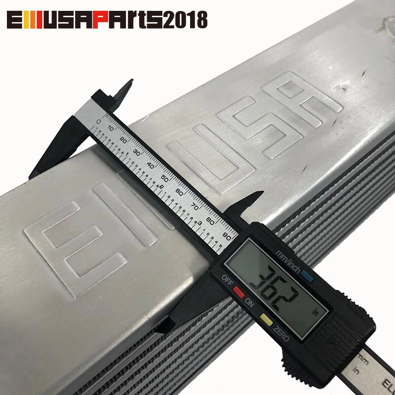 Intercooler de aleta de tubo universal EMUSA 3" E/S 27X7,25X4 apto para Honda Civic CRX S2000 Foto 4 de 4