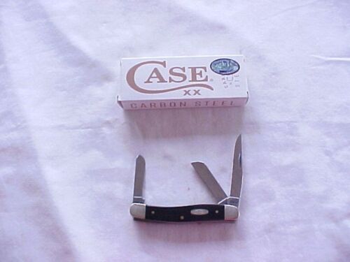 Case XX 2318 CS Black Synthetic Smooth Medium Stockman in Box