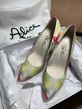 ALICE  OLIVIA POINTED Toe PLATFORM STILETTO LEATHER PUMP Woman  s 7 US EUC 499