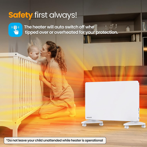 Portable Electric Heater for Home Indoor Office with Smart Wi Fi Touchscreen Dis - Picture 6 of 12