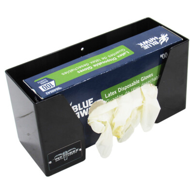 Pit Posse Aluminum Latex Glove Box Storage Dispenser Holder Black