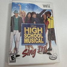 High School Musical: Sing It (Nintendo Wii, 2007) No Manual. Tested & Working.