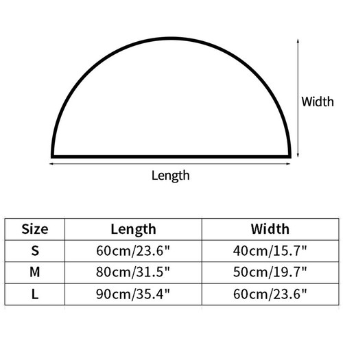 Anti-slip Doormat Dust Semicircle Entrance Mats Proof Area Rug Removable Floor - Picture 8 of 24