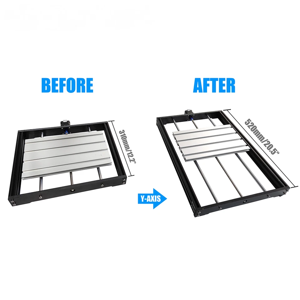 CNC 3018Pro Y-Axis Extension Kit Upgrade to 3040 For DIY Milling Machine Router - Image 2 of 4