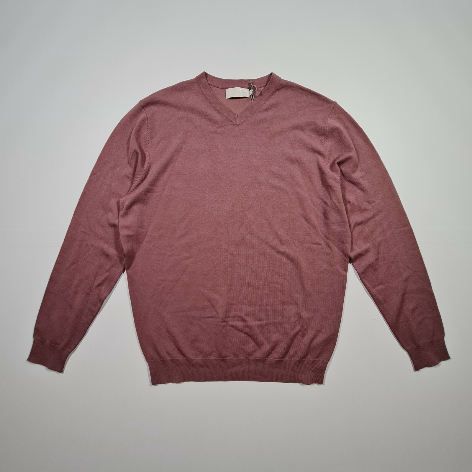 Debenhams 1778 Men's Dark Pink V Neck 